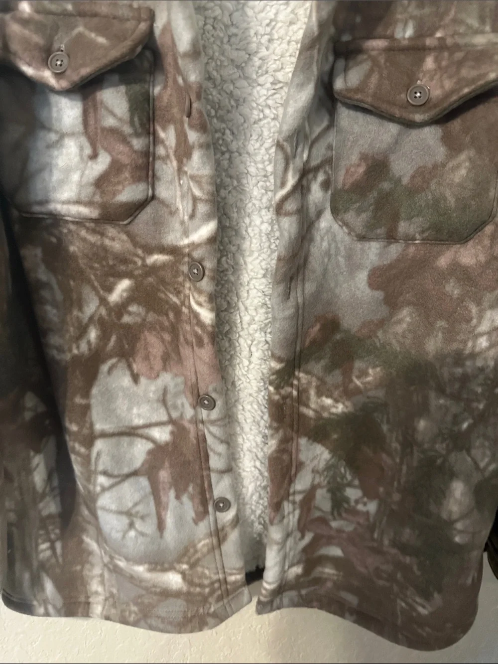 Original Deluxe camoflauge sherpa